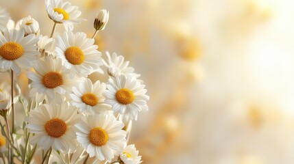 A stunning bouquet of daisies beautifully arranged against a soft, blurred background, capturing the essence of spring and evoking feelings of joy and freshness in daily life. © svastix