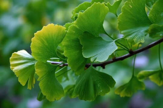 Ginkgo biloba also known as Maidenhair tree or Forty coin tree is referred to as Pai Kuo Yeh in Chinese