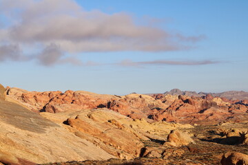 Monument valley in the desert