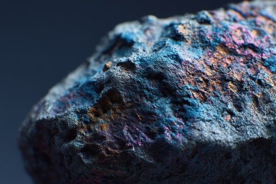 Tiny titanium mineral utilized in lightweight alloys Close up shot of coarse ore