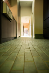empty room with tile floor