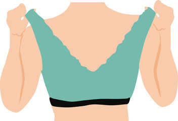 Obraz premium 下着のイラスト