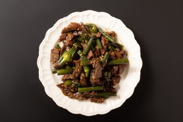 黒毛和牛　カイノミ　にんにくの芽炒め
