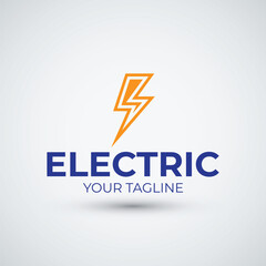 Abstract Electric Logo Design Template