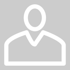 Obraz premium Line icon of person avatar for user representation.