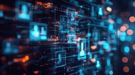 Digital network graphic