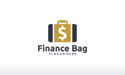 finance bag logo designs concept template