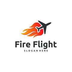 A  design featuring a plane with flames.