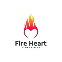 A  design featuring a heart enveloped by flames.