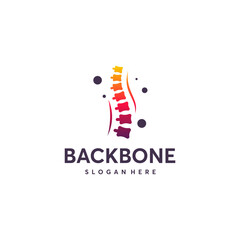 Obraz premium Colorful graphic of a human spine.