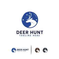 A stylized  featuring a deer head.