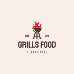 Grilled food  design.