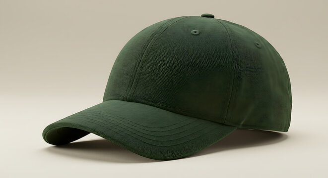 olive green cap isolated