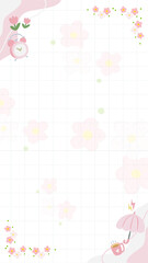 Black and Orange Illustrative Funny Cute Cat Phone Wallpaper