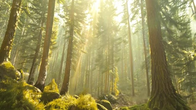Forest sunlight