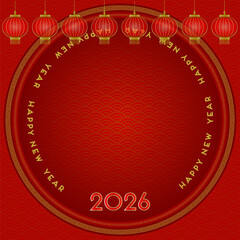 New Year Festival, Greeting Card, Bless, 
Happiness, Celebrate, Send Happiness