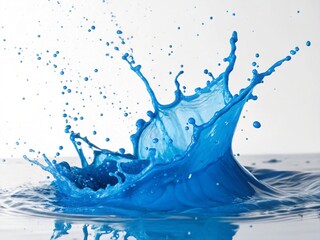 blue water splash