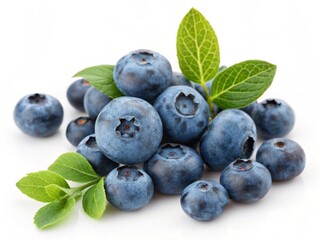 blueberries and mint