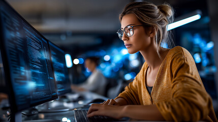 Software Engineer Codes Algorithms