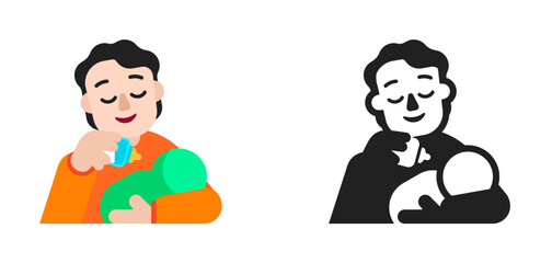 Parent Feeding Child Pale