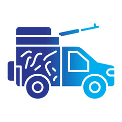military vehicle icon