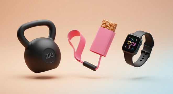 Healthy Lifestyle Flat Lay
