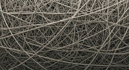 Obraz premium Abstract, Background, Texture, Abstract Tangled Threads Texture