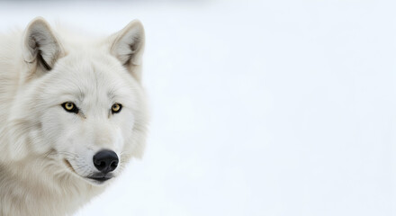 Arctic wolf, White wolf, Wolf portrait, Arctic Wolf Portrait