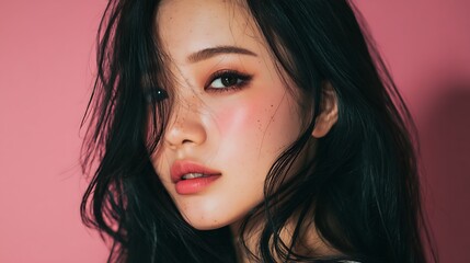 魅惑のまなざしとナチュラルな美しさのポートレート