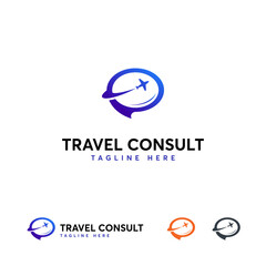 Fototapeta premium Travel consultation design.