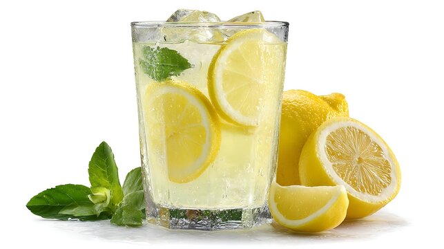 氷とレモンの爽やかレモンウォーター