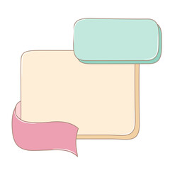Text Box Banner Label Quote. Empty Speech Bubble Design for Diacount, Infographic, Promotion, Flash Sale, Social Media Post.