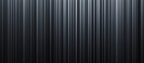 Close-up view of vertical dark metallic panels with subtle reflections and gradient lighting creating a sleek industrial texture