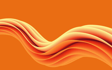 orange wave background