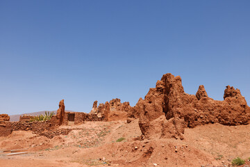 Fototapeta premium Scenic views of Telouet Kasbah near Marrakech, west Morocco