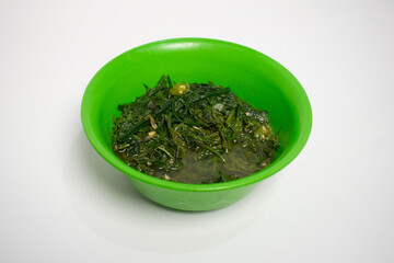 Traditional vegetable dish made from green leafy vegetables