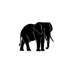 Fototapeta premium High-Contrast Black Silhouettes of Animals and Insects on Clean White Background – Vector Illustration