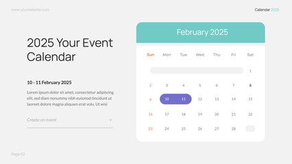 2025 Calendar Event Infographic