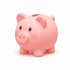 Obraz premium Pink Piggy Bank 3D Render
