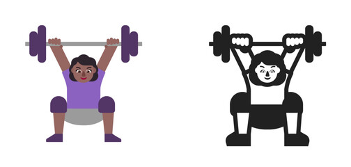 Weight Lifter Brown Purple