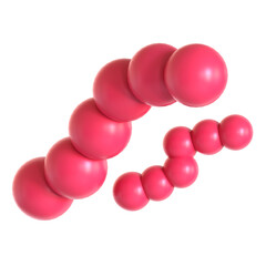 bacteria biology 3d icon illustration