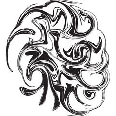 abstract twirl shapes