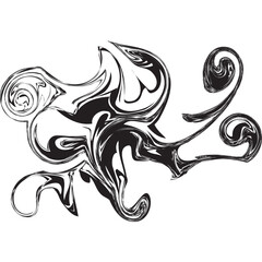 abstract twirl shapes