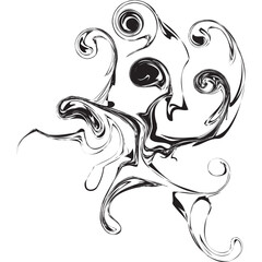 abstract twirl shapes