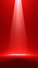 Digital Image: Red Surface with Single Spotlight