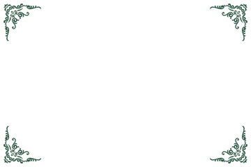 Obraz premium Elements of ornate vintage frames. Border blue on white classic calligraphy swirls, floral motifs. Design print for greeting cards, wedding invitations, restaurant menu, royal certificates. Set 316 