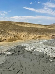 Mud volcano in Azerbaijan