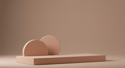 A single-color minimalist background (e.g., stone gray, matte sage, or pale terracotta) with light and shadow gradients to create depth without distraction. Ideal for product staging or text overlays.