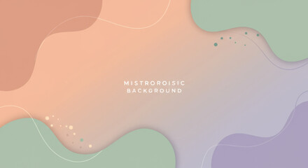 Organic, fluid shapes with subtle shadows add depth, making it an elegant yet modern backdrop for websites and mobile