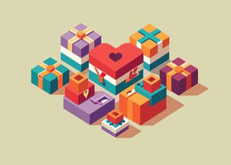 3d gift vector